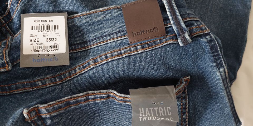 HATTRIC   Jeans-Hosen,  blau und grau, neuwertig in Stade