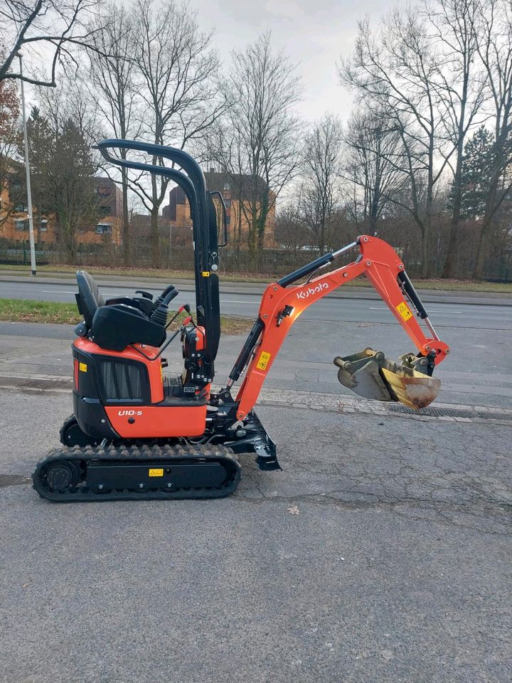 Bagger Minibagger Vermietung Verleih Mieten 1.8 Tonnen Radlader in Wedemark