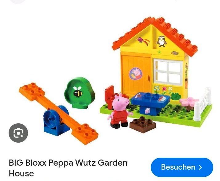 Peppa Wutz, Big Bloxx, Gartenhaus und Spielplatz in Borgentreich