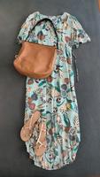 ESPRIT Kleid lang locker mint grün Blumen Gr38-M 5×getr NP119€ Bayern - Mühldorf a.Inn Vorschau