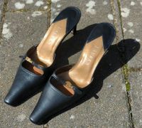 schwarze Ralph Lauren Mules Lederpantolette Größe 7½ (38,5) Niedersachsen - Garbsen Vorschau