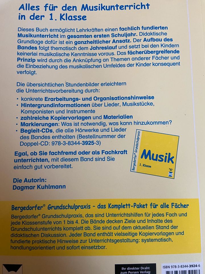 TOP Musikunterricht Hefte 1 / 2 Klasse Grundschule CDs in Ahrensbök