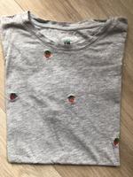 TOP! Jake*s t-Shirt gestickte Erdbeeren Baumwolle Größe L Stuttgart - Stuttgart-West Vorschau