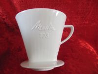 großer Melitta Porzellan 103 Kaffeefilter 3 Loch Filter Top !! Niedersachsen - Eystrup Vorschau