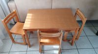 Tisch mit 3 Stühlen für Kinder aus Holz Nordrhein-Westfalen - Nordwalde Vorschau