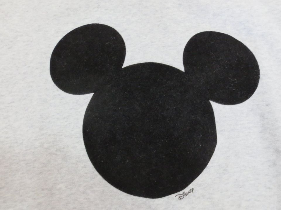 H&M Damen Pullover Mickey Maus Silhouette Größe M grau in Allmersbach