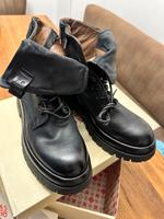 A.S.98 Stiefel Stiefeletten 40 Leder schwarz Bayern - Neu Ulm Vorschau
