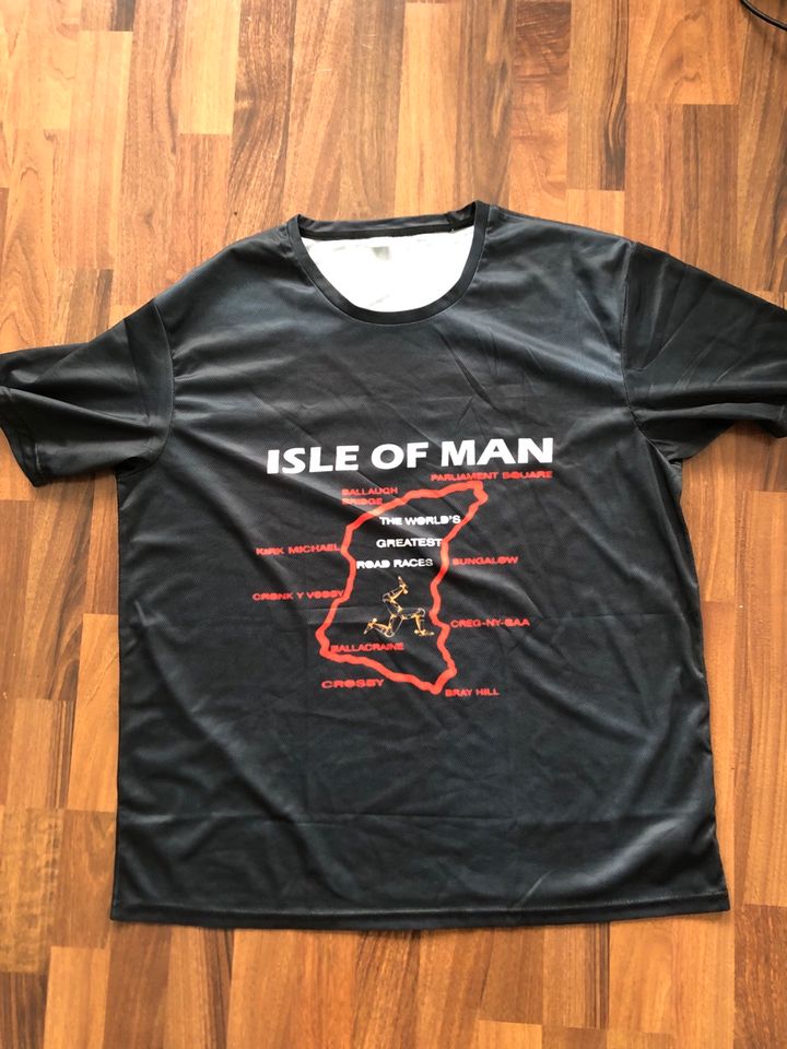 T-Shirt Isle of Man TT Gr. 2XL (EU) beidseitig bedruckt in Hagen