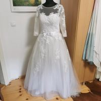 Traumhaftes Brautkleid Spitze Gr 40 42 A Linie weiß Sachsen-Anhalt - Zahna-Elster Vorschau