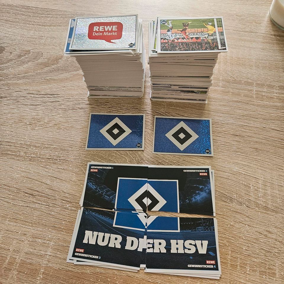 Rewe HSV Sticker in Hamburg