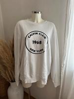 Calvin Klein Logo Pullover / Sweatshirt Unisex weiß Top Zustand Hessen - Lampertheim Vorschau
