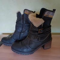 MANAS Stiefeletten Stiefel schwarz echt Leder 40 Thüringen - Harth-Pöllnitz Vorschau