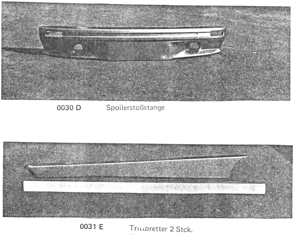 Negativformen Frontspoiler und Trittbretter für VW Käfer in Gifhorn