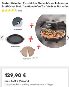 ERATEC Pizzamaker: elektrischer Pizza Steinofen in Bayern - Augsburg, Herd, Elektroherd oder Backofen gebraucht kaufen