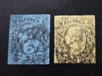 Briefmarke 2 und 3 Groschen Sachsen 1851 Bayern - Alzenau Vorschau