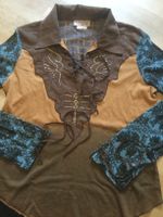 Bluse Shirt Gr L braun langarm - Western style Nordrhein-Westfalen - Willich Vorschau