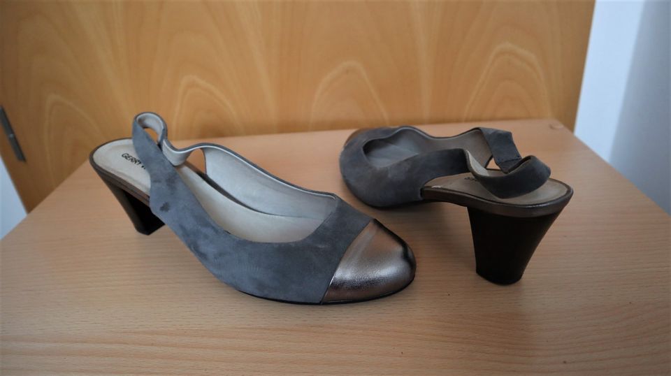 GERRY WEBER Damen Slingpumps Schuhe Gr. 41 Grau Top in Frechen