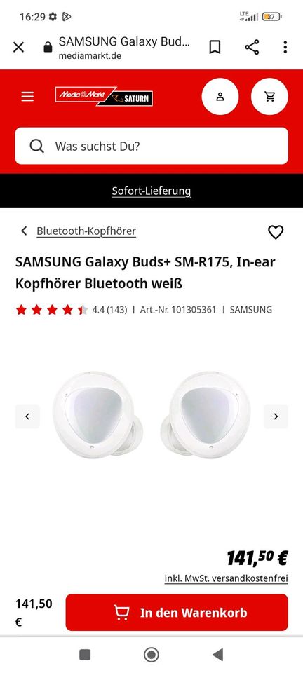 Samsung Galaxy Buds plus in Aschersleben