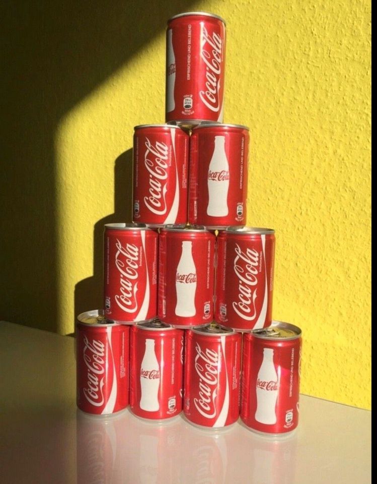 10 leere Mini Coca Cola Dosen Sammlung Deko Selten