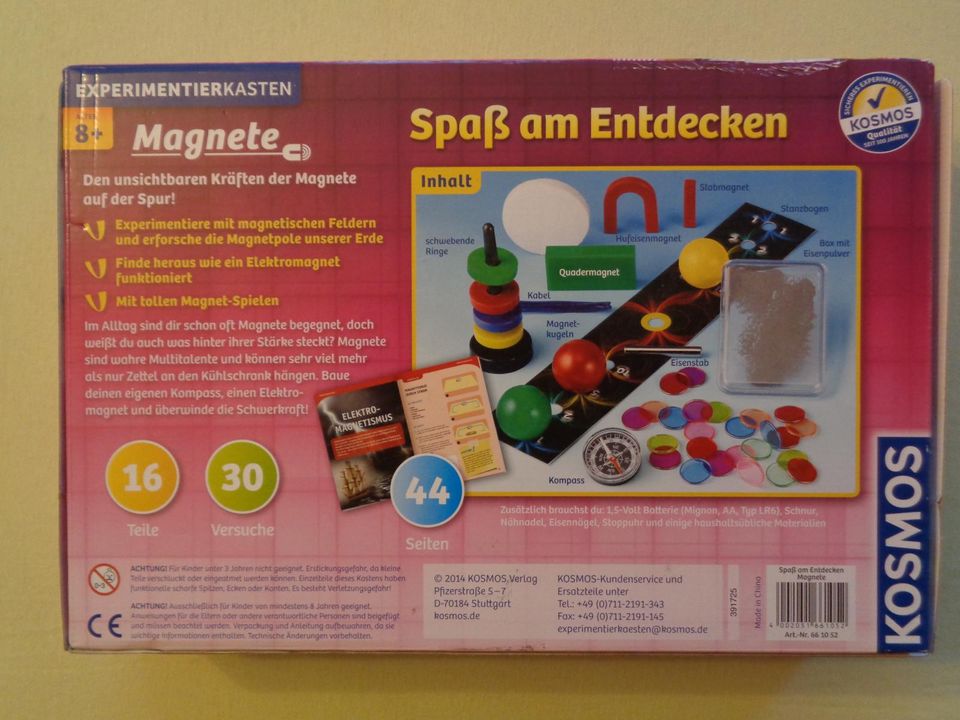 Experimentierkasten „Magnete“, KOSMOS - wie neu!, in Bockau