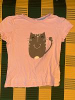 Tshirt rosa mit Katze pocopiano 128 Niedersachsen - Stelle Vorschau