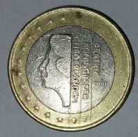 1 Euro Münze Niederlande 2001 Motiv: Beatrix Köngin der Niederlan Niedersachsen - Emden Vorschau