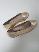 Damen Schuhe Ballerina-Slipper Gr.5 1/2 gebraucht, goldfarben Bayern - Würzburg Vorschau