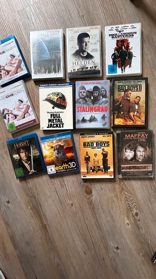 DVD Blu-ray Konvolut Maffay Full Metal Jacket Bad Boys usw. in Ziegelroda