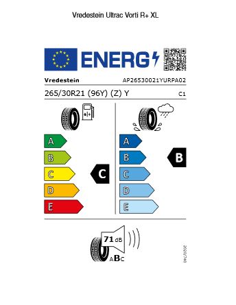 4x Neue Sommerreifen Reifen 265/30 R21 96Y Vredestein Ultrac in Krostitz