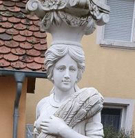 Stein Skulptur aus Marmor als Torso antik für Gartendeko Kunst Bayern - Leutershausen Vorschau