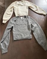 2 H&M Strick Pullover Creme / Grau XS 34 Häfen - Bremerhaven Vorschau