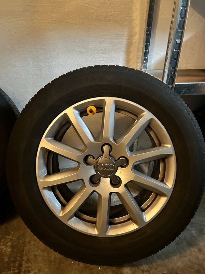 Original Audi 16Zoll felgen mit Bridgestone sommerreifen in Gütersloh