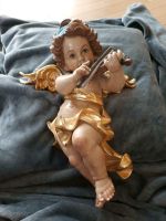 Hänge Wand Engel Figur Geige Putte Putto Barockengel Flügel Holz Bayern - Tiefenbach Kr Passau Vorschau