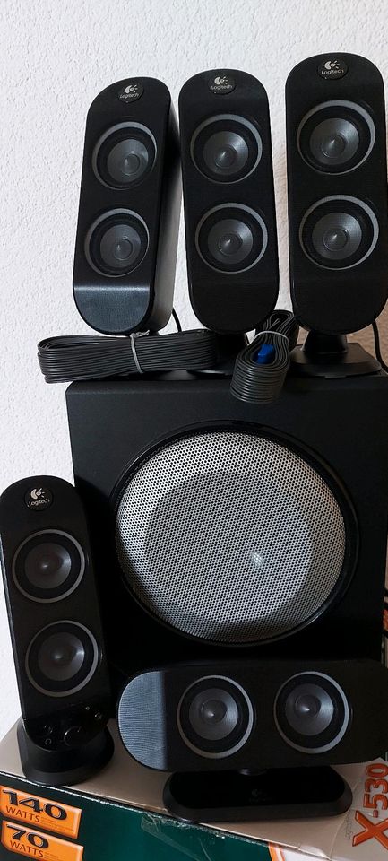 Logitech X-530 Surround System, Lautsprecher neu in Vacha