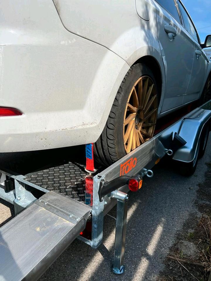 Autotransportanhänger Autoabschlepper KFZ Transport mieten leihen in München