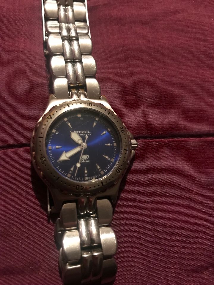 Fossil Damenarmbanduhr Blue AM 3175 Edelstahl in Bamberg