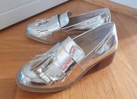 Loafer Halbschuh Slipper Silber Gr.39 Nordrhein-Westfalen - Krefeld Vorschau