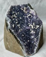 Dunkler Amethyst 1,3kg mit Calcit Würfel Mineralien Kristalle Rostock - Südstadt Vorschau