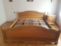 Bett, Doppelbett, Eiche hell, mit Sprungrahmen, 2 Nachttische Nordrhein-Westfalen - Korschenbroich Vorschau