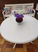 Großer runder Gartentisch von Kettler, weiß, klappbar Niedersachsen - Lingen (Ems) Vorschau
