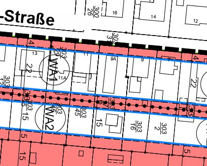 3 attraktive Baugrundstücke 822m² + 697m² + 689m² mit jeweils Altbestand in Cloppenburg in Cloppenburg