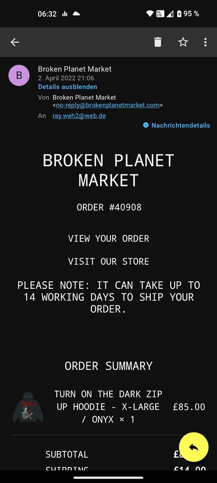 ★ Broken Planet Original Zip Up Hoodie #lfdy, zara, peso, bershka in Hamburg