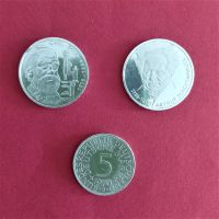 3 Deutsche Mark Silbermünzen, 2x10 DM Gedenkmünzen, 1x5 DM Bayern - Illertissen Vorschau