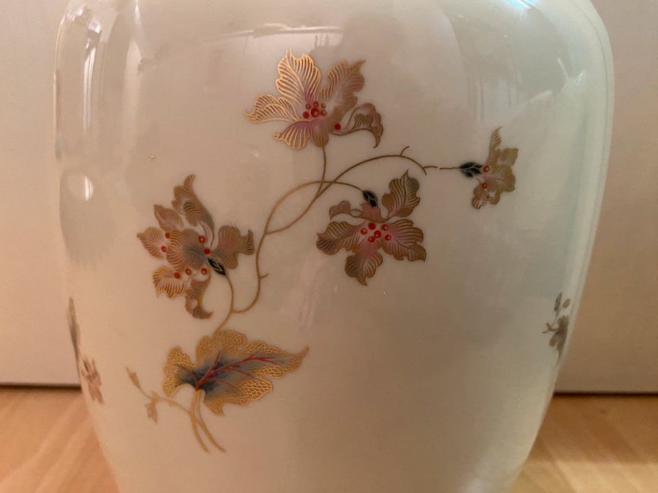 Vase groß hertel Jacob Bavaria vintage Blume Gold in Mönchengladbach