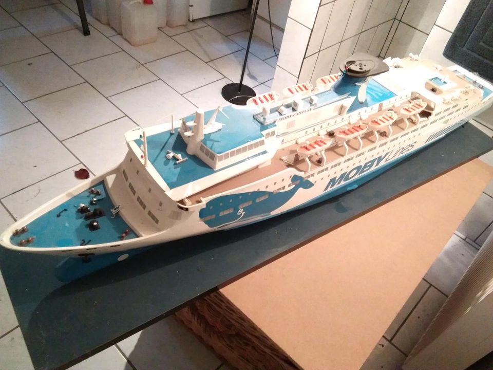 Schiffsmodell Moby Lines in Auma