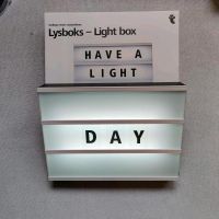 Light box lysboks Leuchtkasten LED Buchstaben Leuchtschild Deko Hessen - Roßdorf Vorschau