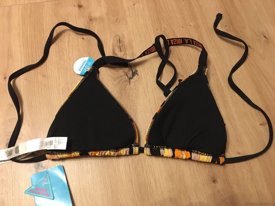 Orange-schwarzer Camouflage Bikini Gr. S/M-Neu in Suhl