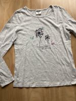 Shirt Langarmshirt grau Blumen Größe 152 Bayern - Stadtbergen Vorschau