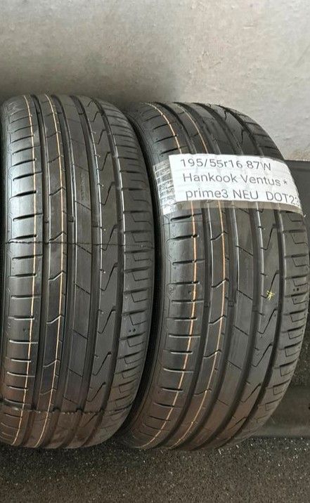 2x Sommerreifen Hankook 195/55 R16 87W (*) inkl. Montage in Burgwald