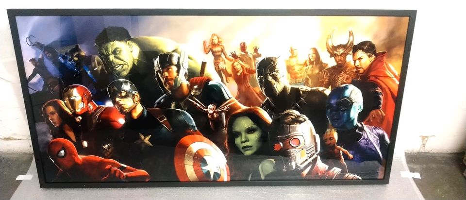 Marvel Avengers HD Metall Bild Print Sideshow Prime 1 129 x 65 cm in Essen